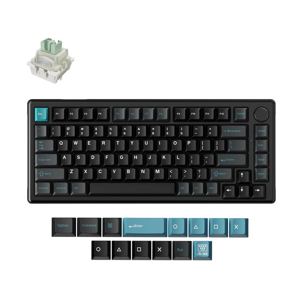 A large main feature product image of Keychron J2 HE - 8K Magnetic Switch Keyboard -Black (Keychron Ultra-Fast Lime Magnetic Switch)
