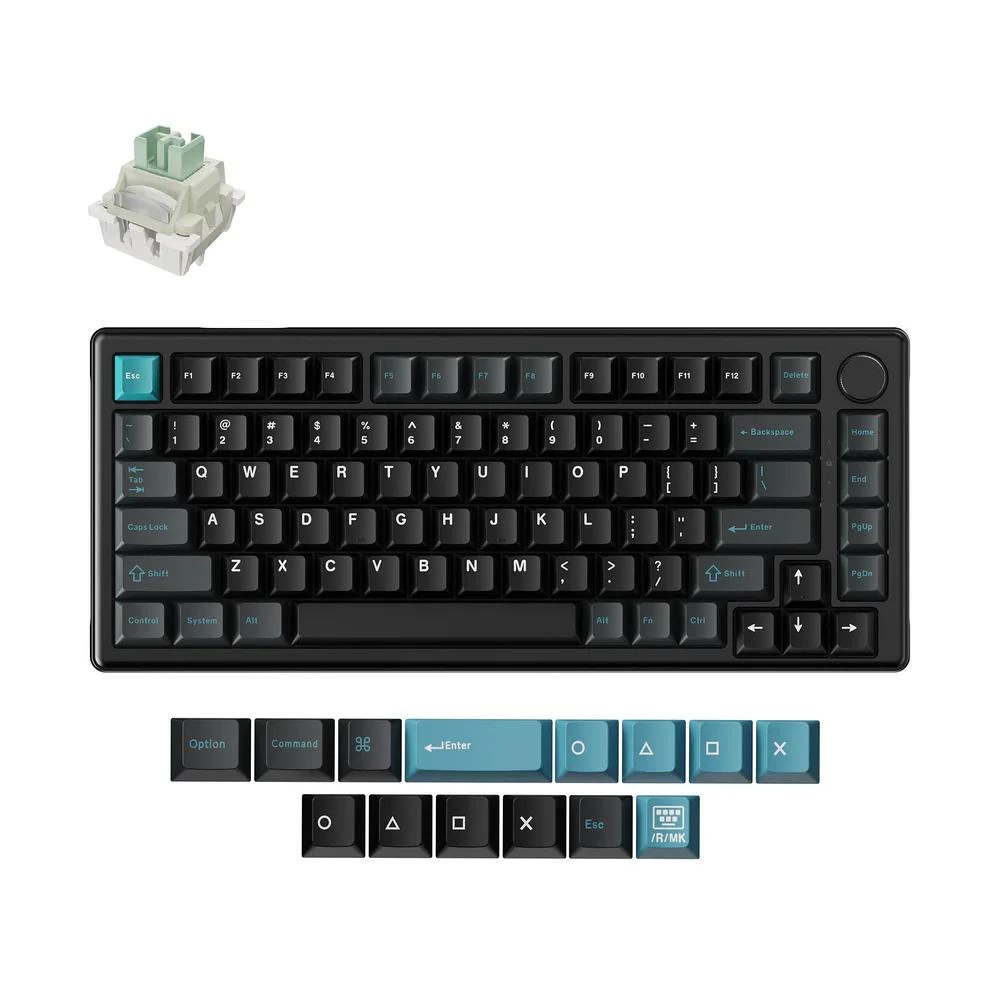Keychron J2 HE - 8K Magnetic Switch Keyboard -Black (Keychron Ultra-Fast Lime Magnetic Switch)