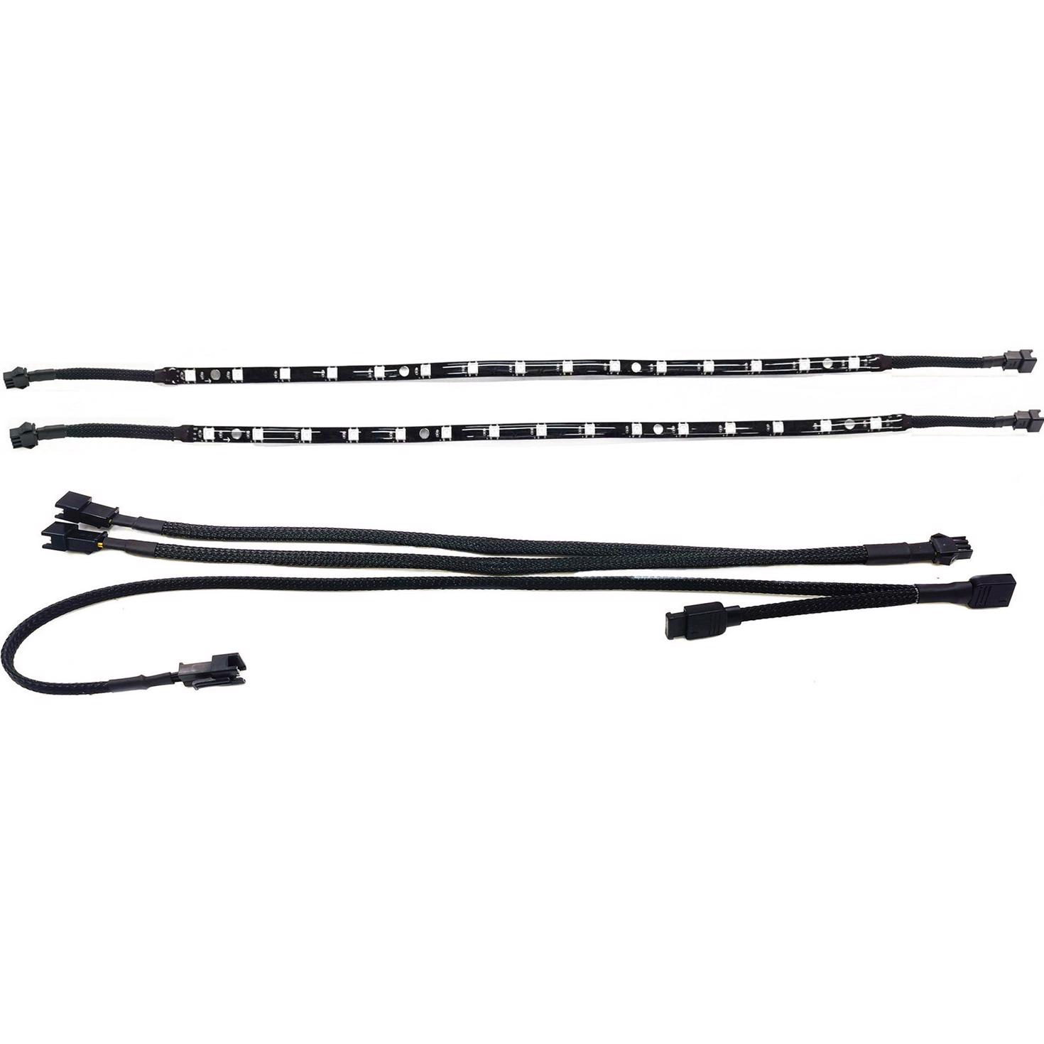 A large main feature product image of EX-DEMO Gamerchief Flex ARGB LED Strip Kit 2x35cm