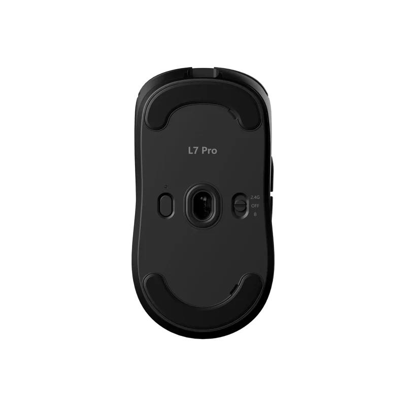 A large main feature product image of MCHOSE L7 Ultra+ 8K Lightweight Wireless Gaming Mouse - Black (Kailh Optical Switch)