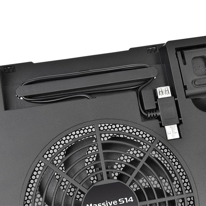 A large main feature product image of Thermaltake Massive S14 Notebook Cooler
