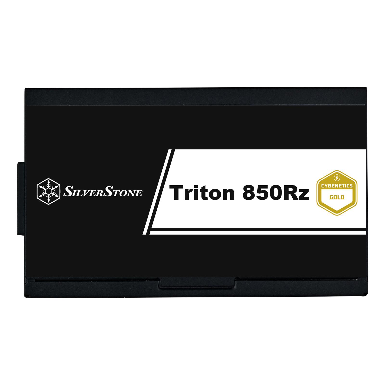 A large main feature product image of SilverStone Triton Rz 850W Gold ATX 3.1 PCIe 5.1 Modular PSU