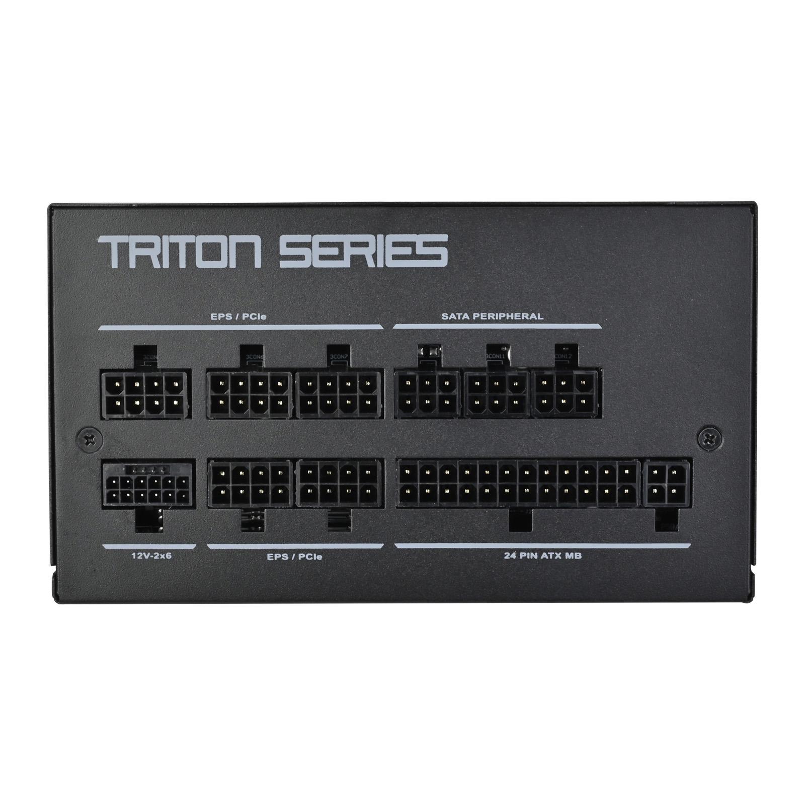 A large main feature product image of SilverStone Triton Rz 850W Gold ATX 3.1 PCIe 5.1 Modular PSU