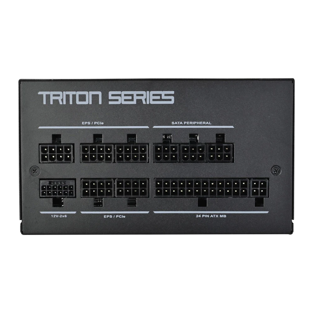 A large main feature product image of SilverStone Triton Rz 850W Gold ATX 3.1 PCIe 5.1 Modular PSU