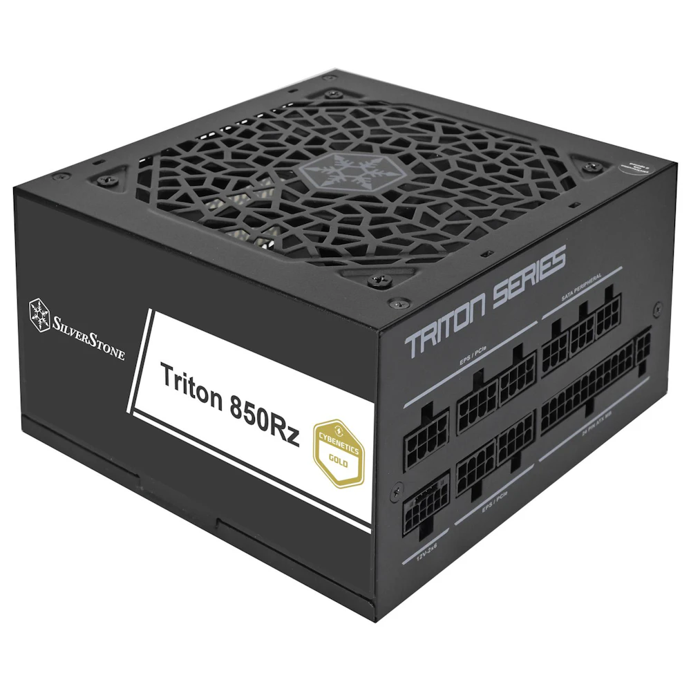A large main feature product image of SilverStone Triton Rz 850W Gold ATX 3.1 PCIe 5.1 Modular PSU