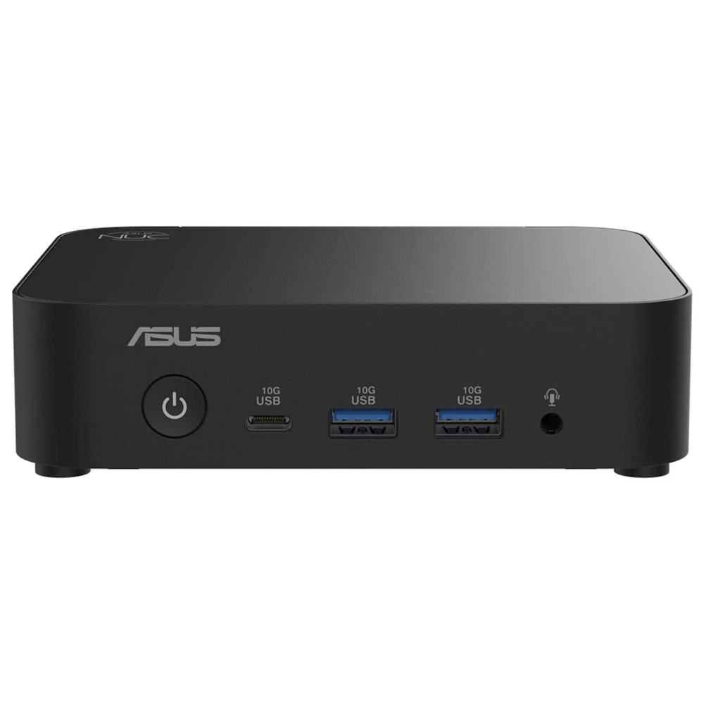 A large main feature product image of ASUS NUC 14 Essential Celeron N97 12W Barebones Mini PC