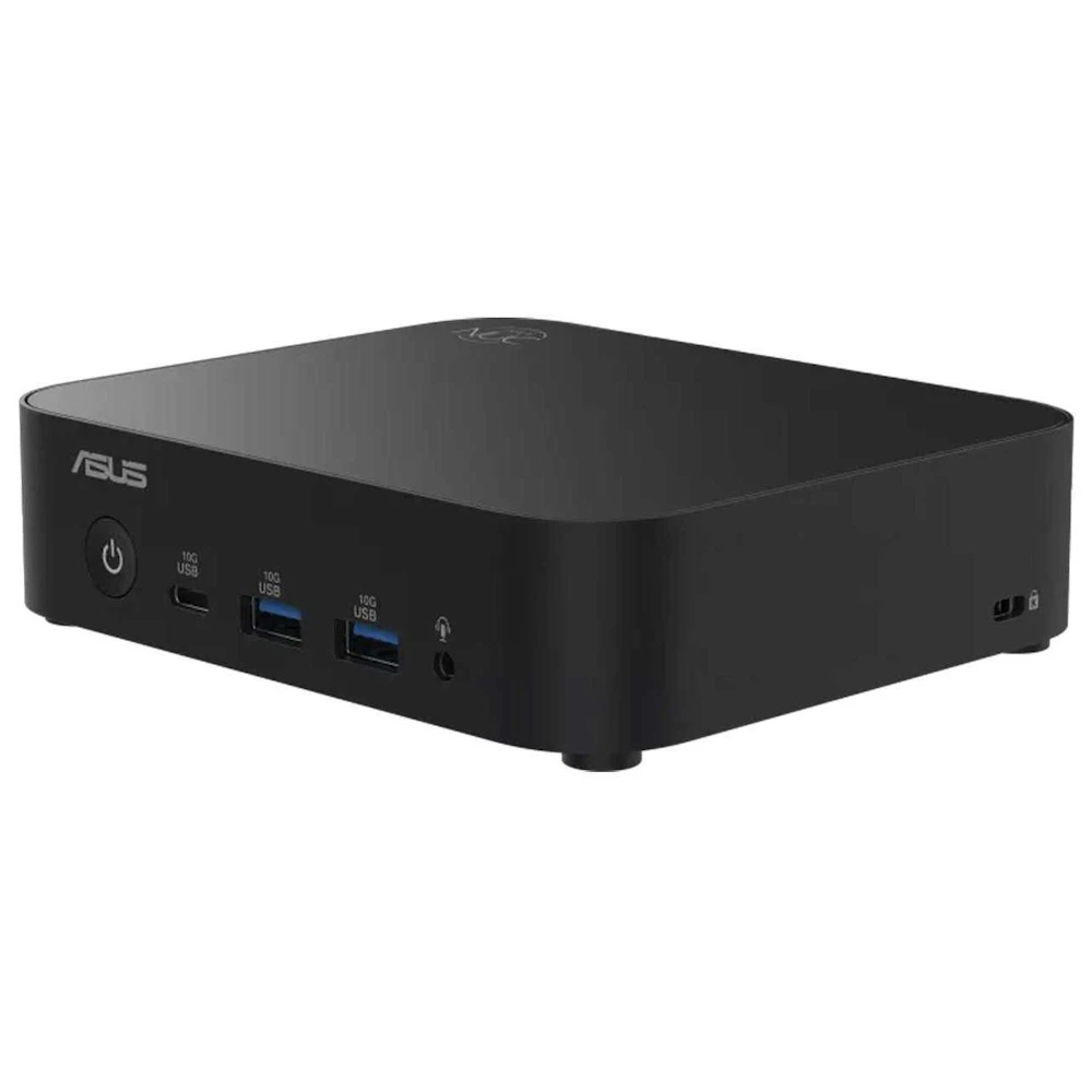 A large main feature product image of ASUS NUC 14 Essential Celeron N97 12W Barebones Mini PC