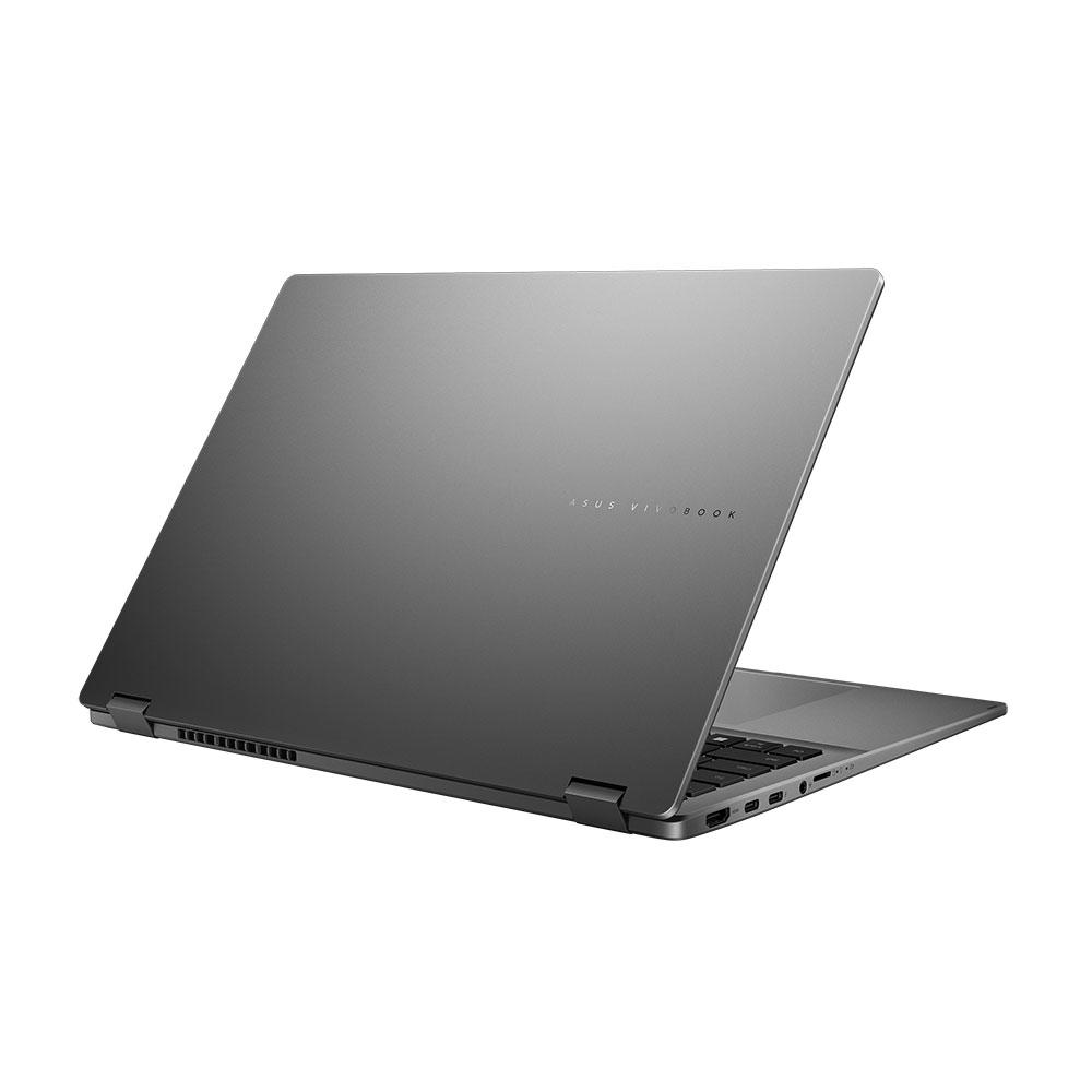 A large main feature product image of ASUS Vivobook 16 Flip (TP3607) - 16" OLED, Ultra 7 258V, 32GB/1TB - Win 11 Notebook