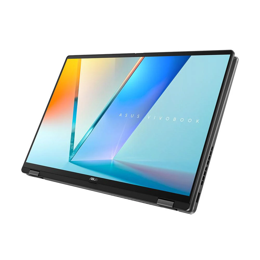 A large main feature product image of ASUS Vivobook 16 Flip (TP3607) - 16" OLED, Ultra 7 258V, 32GB/1TB - Win 11 Notebook