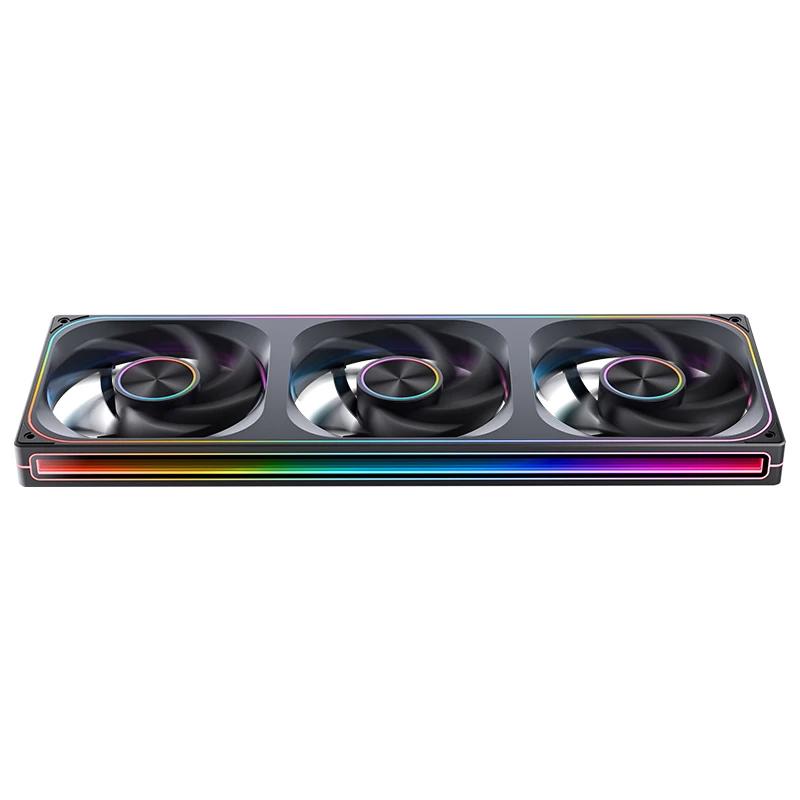 A large main feature product image of EX-DEMO Jonsbo ZA-420 ARGB 140x420mm PWM Triple Fan Module (Black)