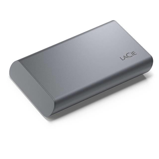 A large main feature product image of LaCie Mobile Secure Portable SSD - 500GB