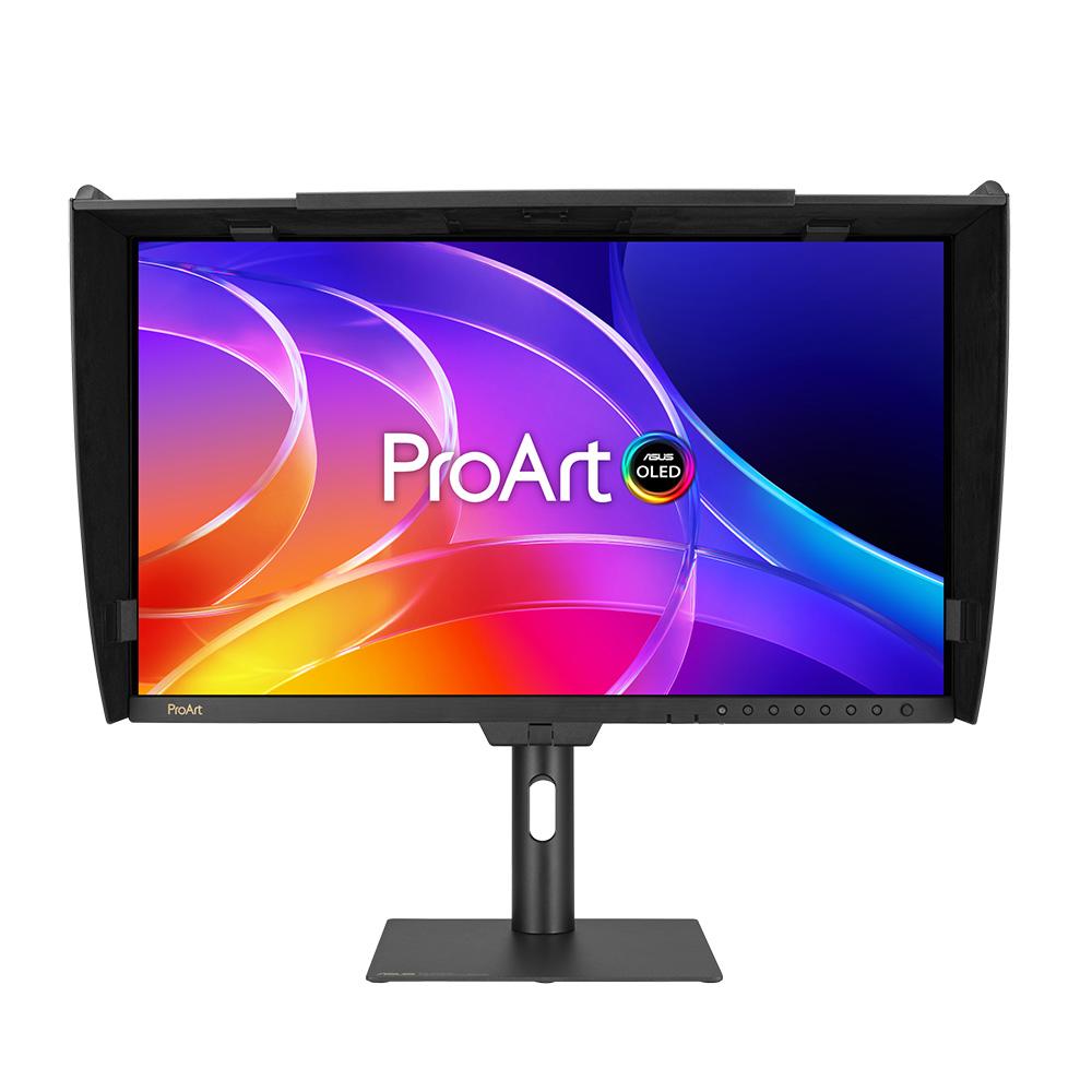 A large main feature product image of ASUS ProArt PA27USD QD-OLED - 27" 4K 2160p 240Hz 0.1ms Professional Monitor