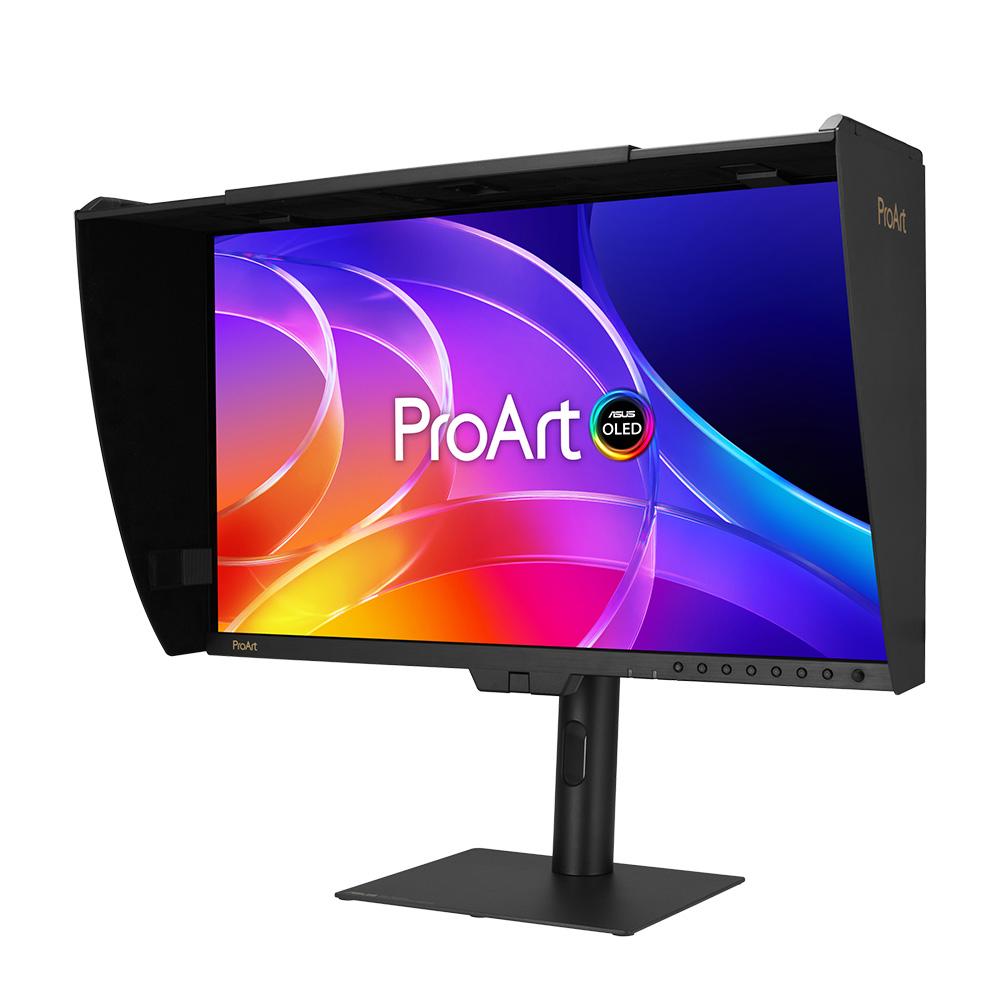 A large main feature product image of ASUS ProArt PA27USD QD-OLED - 27" 4K 2160p 240Hz 0.1ms Professional Monitor