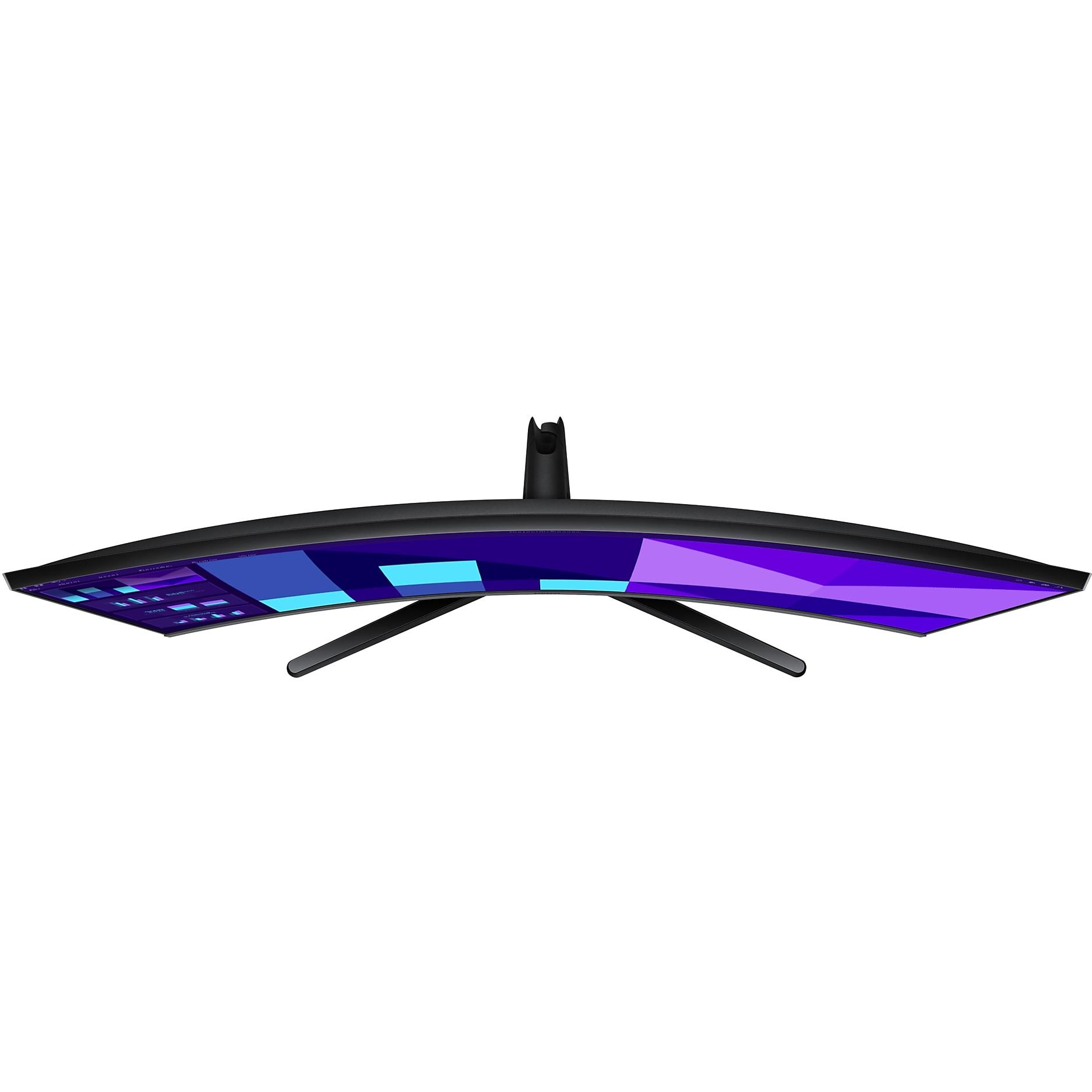 A large main feature product image of EX-DEMO Samsung Essential S3 S39GD - 32" Curved 1080p 100Hz VA Monitor