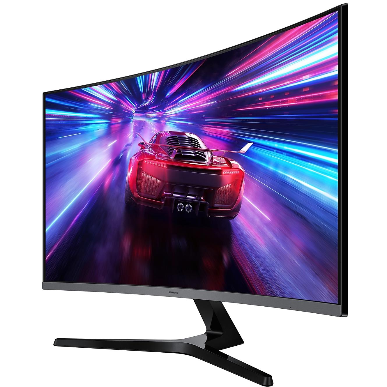 A large main feature product image of EX-DEMO Samsung Essential S3 S39GD - 32" Curved 1080p 100Hz VA Monitor