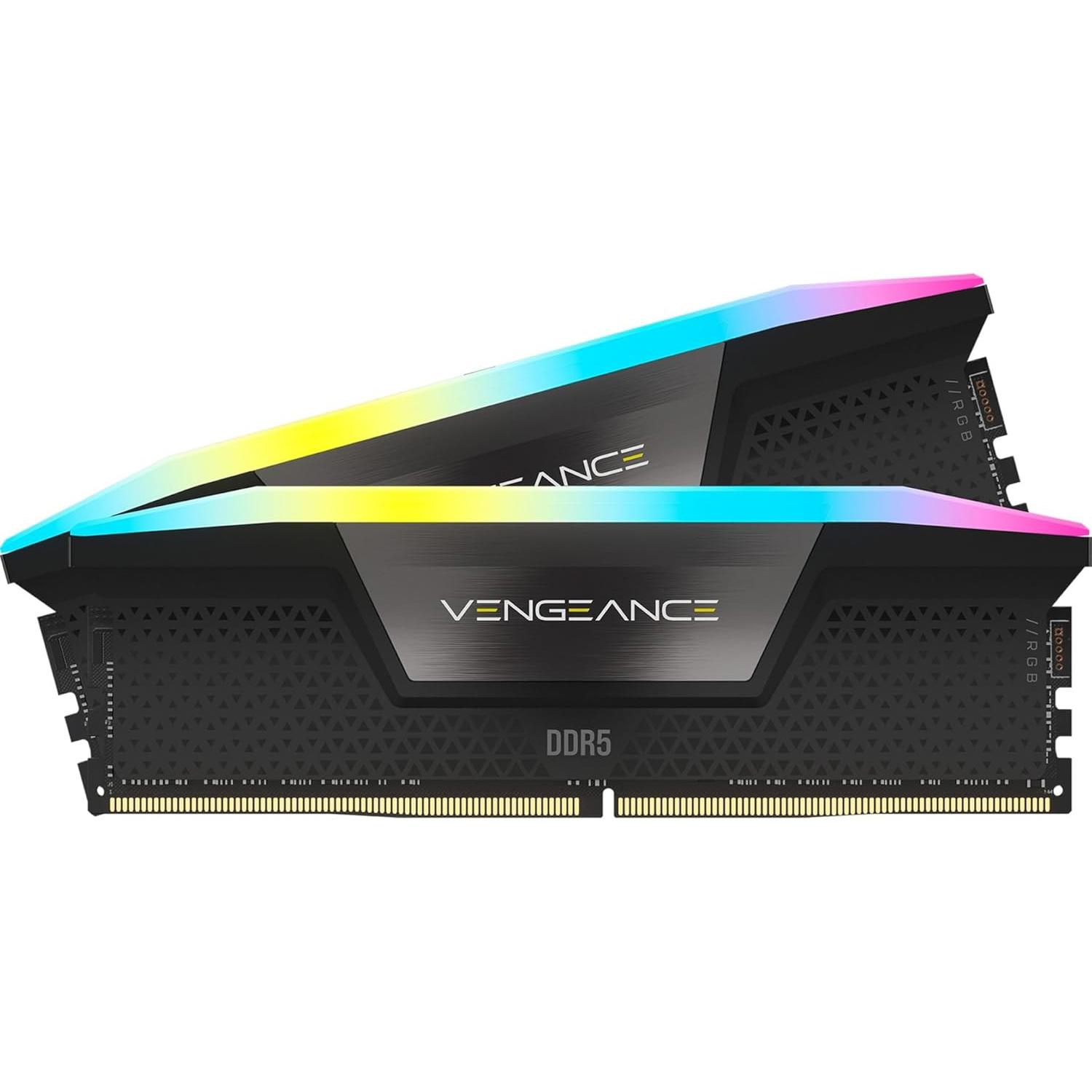 A large main feature product image of EX-DEMO Corsair Vengeance RGB 48GB Kit (2x24GB) XMP DDR5-7200 C36