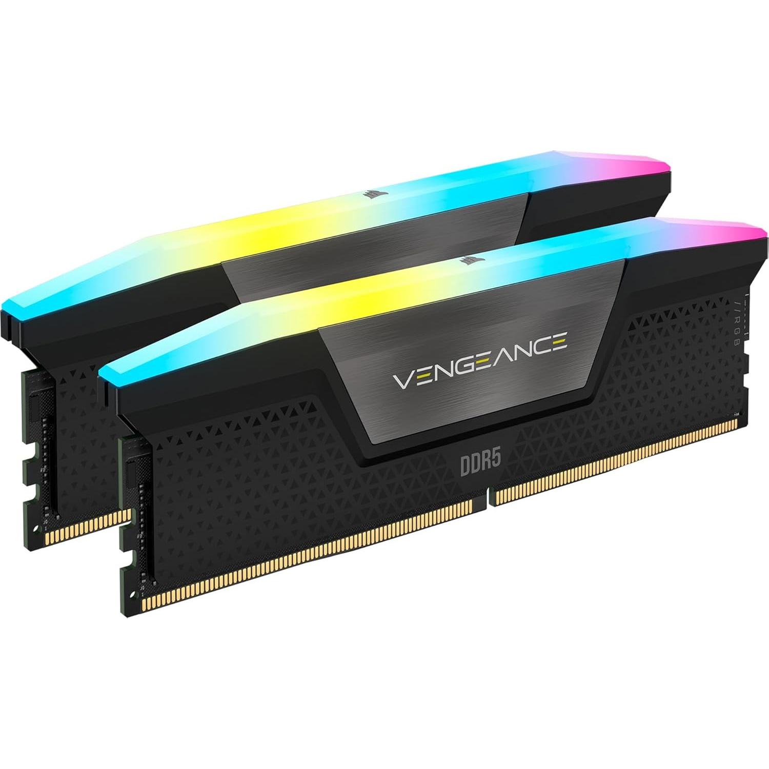 A large main feature product image of EX-DEMO Corsair Vengeance RGB 48GB Kit (2x24GB) XMP DDR5-7200 C36