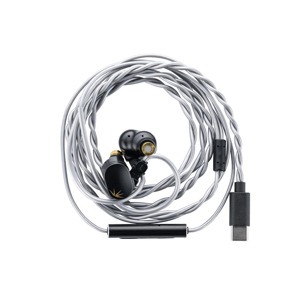 A large main feature product image of Moondrop CHU II DSP USB-C Dynamic Driver Wired IEM In-Ear Monitor Headphones