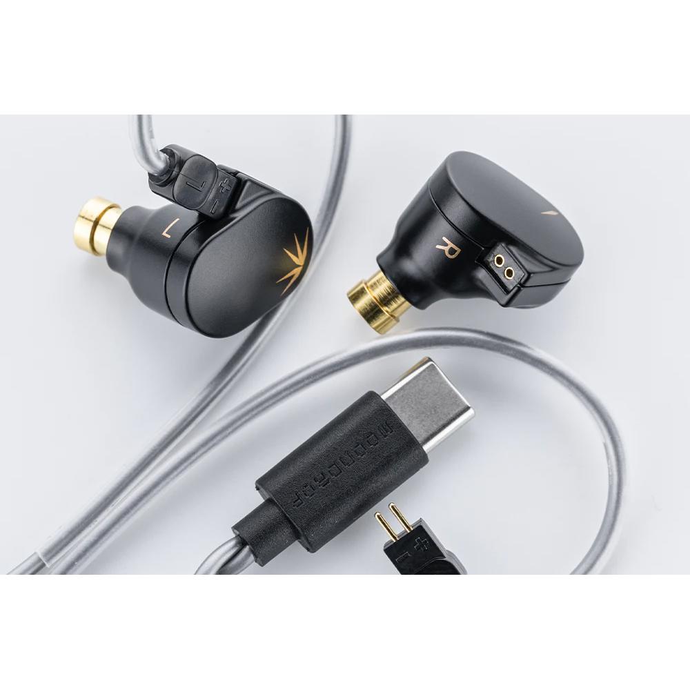 A large main feature product image of Moondrop CHU II DSP USB-C Dynamic Driver Wired IEM In-Ear Monitor Headphones