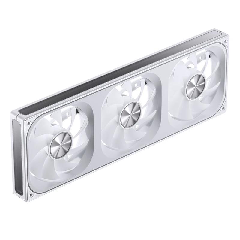 A large main feature product image of EX-DEMO Jonsbo ZA-360 ARGB 120x360mm PWM Triple Fan Module (White)