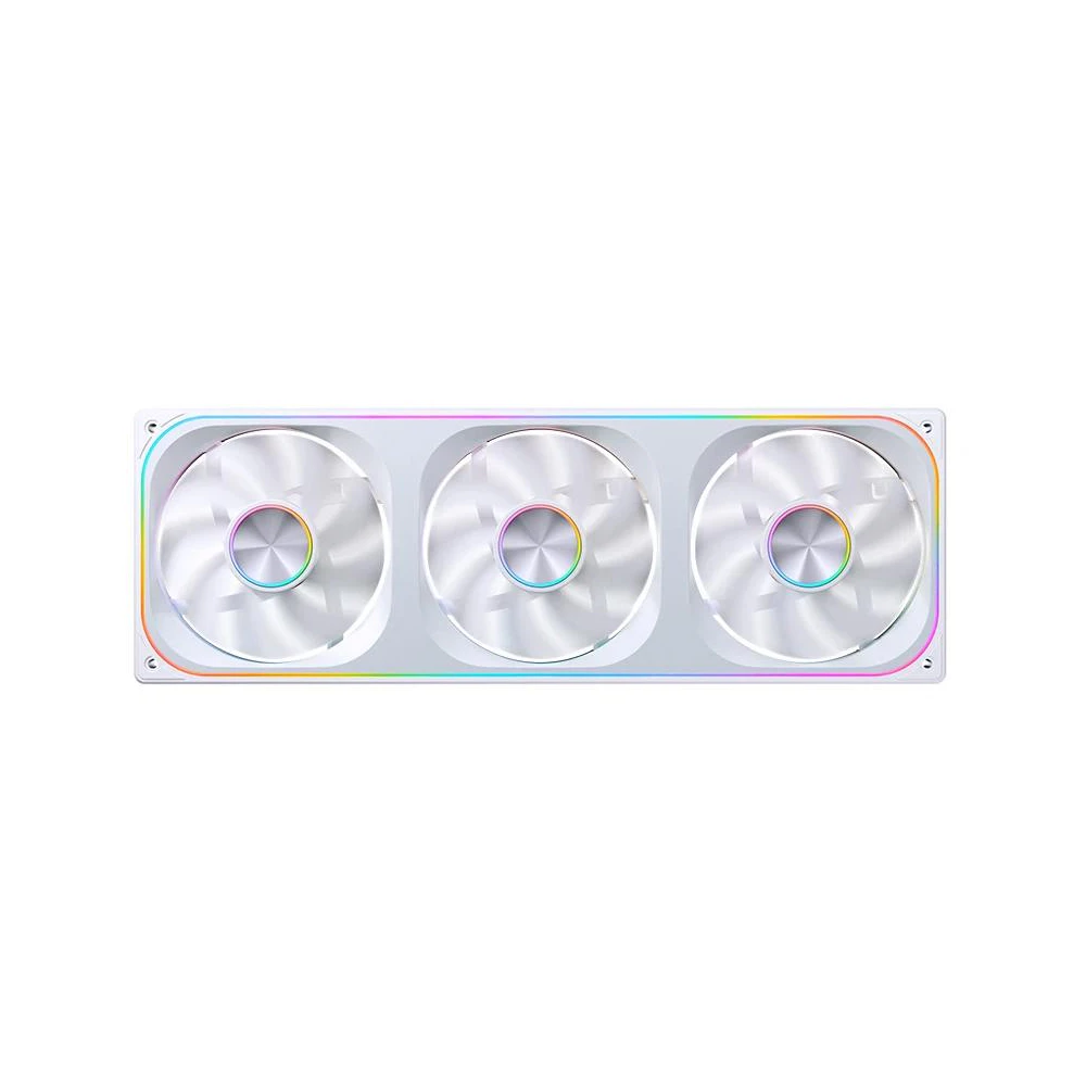 A large main feature product image of EX-DEMO Jonsbo ZA-360 ARGB 120x360mm PWM Triple Fan Module (White)