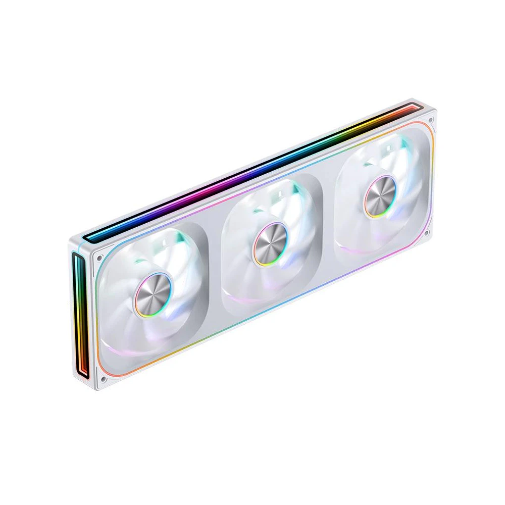 A large main feature product image of EX-DEMO Jonsbo ZA-360 ARGB 120x360mm PWM Triple Fan Module (White)