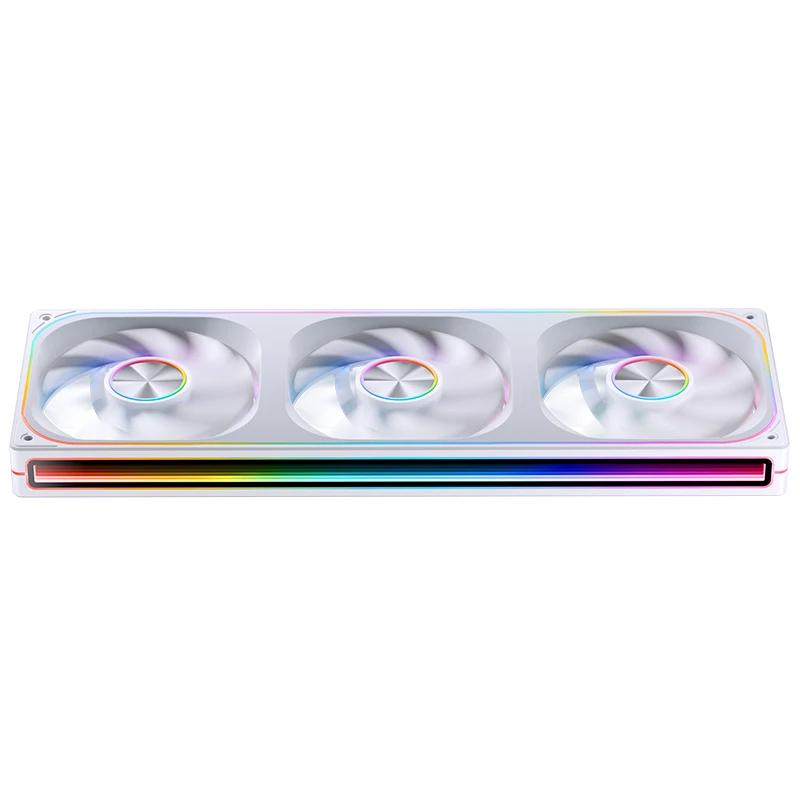 A large main feature product image of EX-DEMO Jonsbo ZA-360 ARGB 120x360mm PWM Triple Fan Module (White)