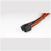 A product image of EX-DEMO GamerChief 8-Pin EPS 45cm Sleeved Extension Cable (Black/Orange)