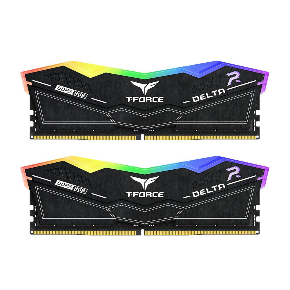 A large main feature product image of TeamGroup Delta RGB 96GB Kit (2x 48GB) DDR5-6800 C36
