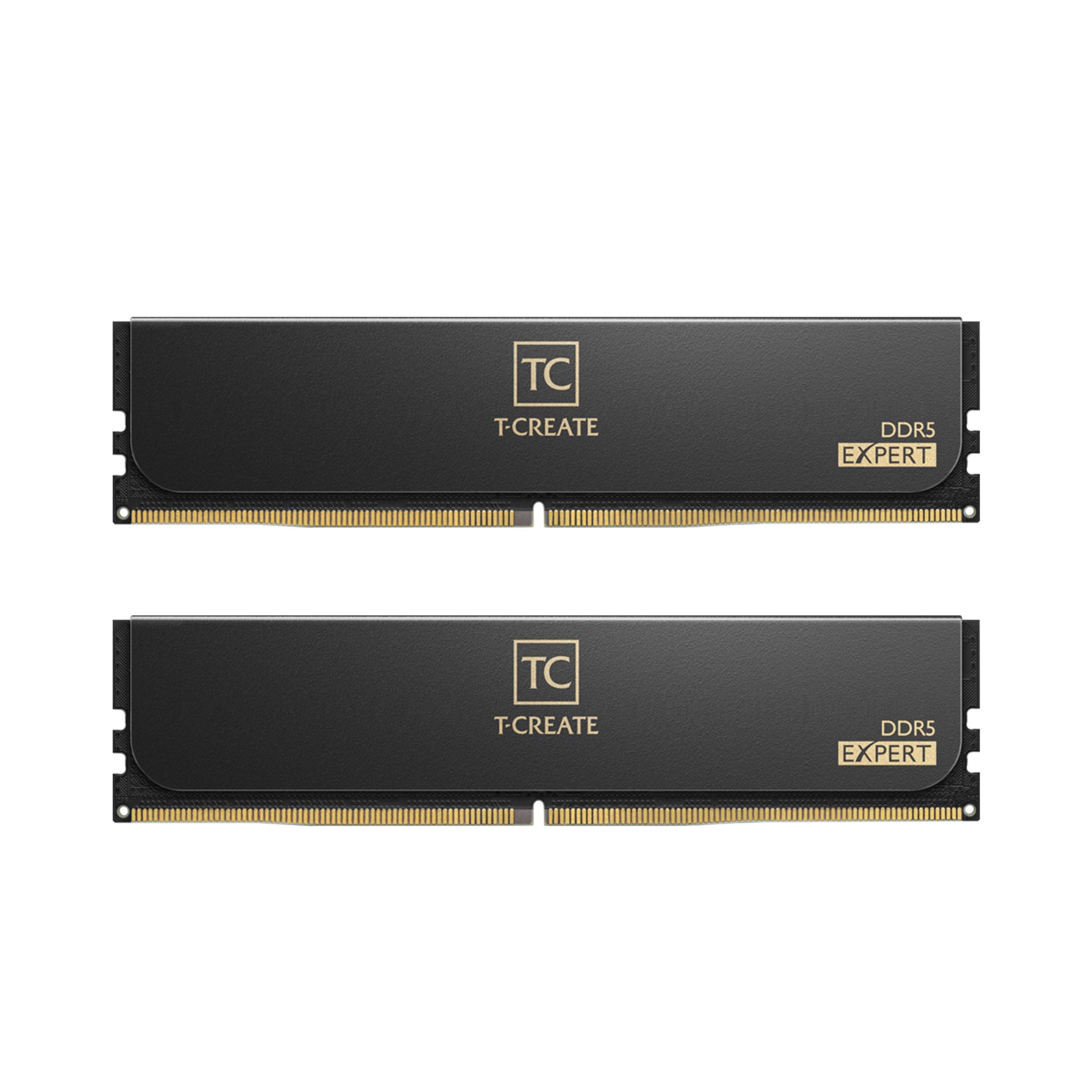 A large main feature product image of TeamGroup T-Create Expert 96GB Kit (2x48GB) DDR5-6000 C30