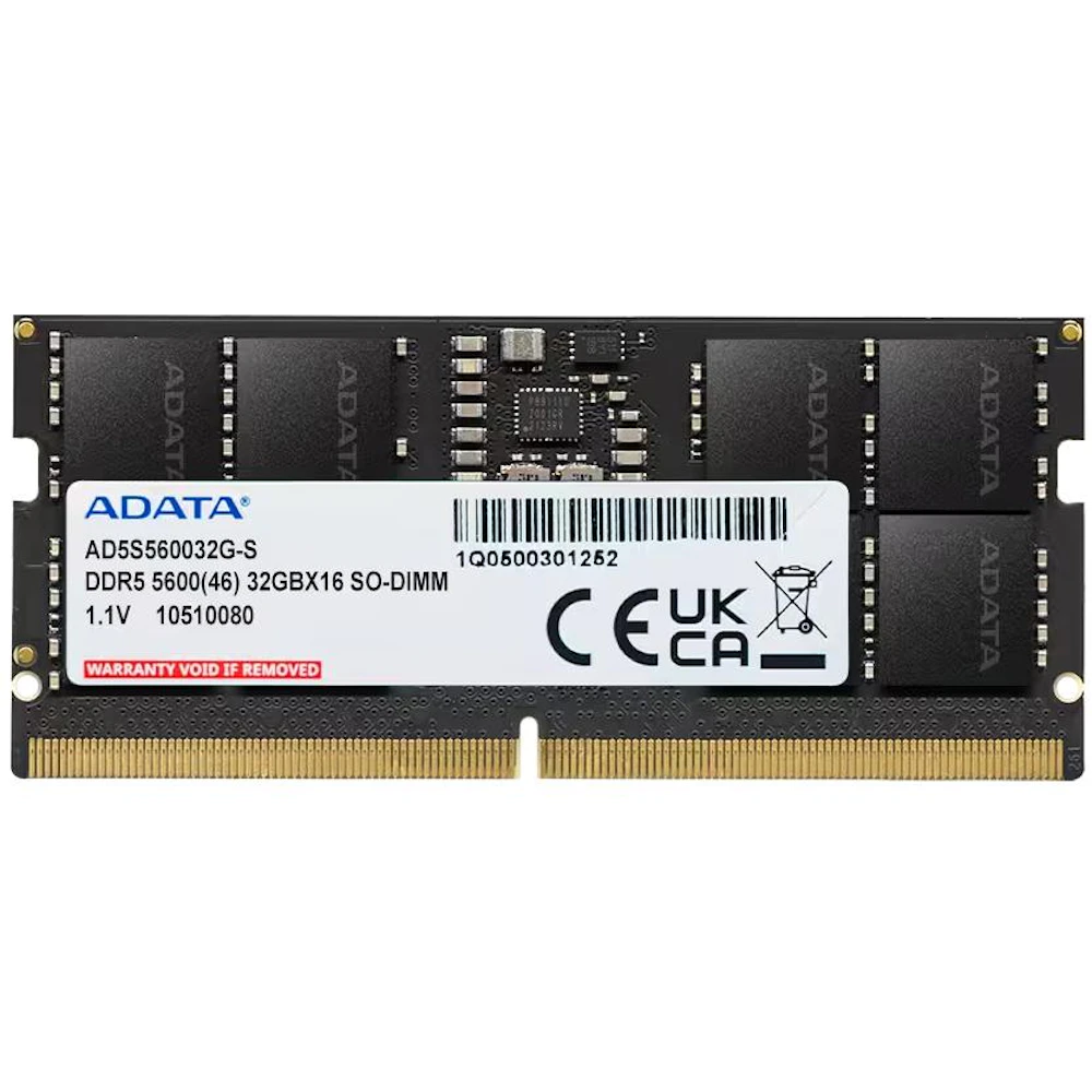 ADATA 32GB Single (1x32GB) DDR5-5600 C46 SO-DIMM