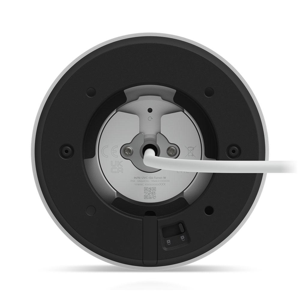 A large main feature product image of Ubiquiti UniFi G6 Turret Security Camera