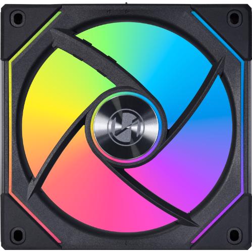 A large main feature product image of EX-DEMO Lian Li UNI FAN SL120 Infinity - 120mm Modular Fan (Black)