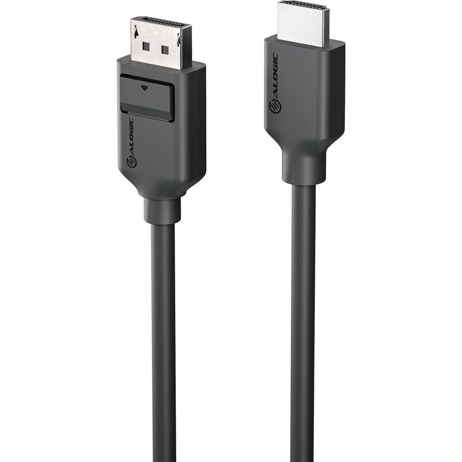 A large main feature product image of EX-DEMO ALOGIC Elements Displayport to HDMI 1.4 Cable - 2m