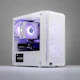 A small tile product image of PLE Snow RTX 5050 Prebuilt Ready To Go Gaming PC