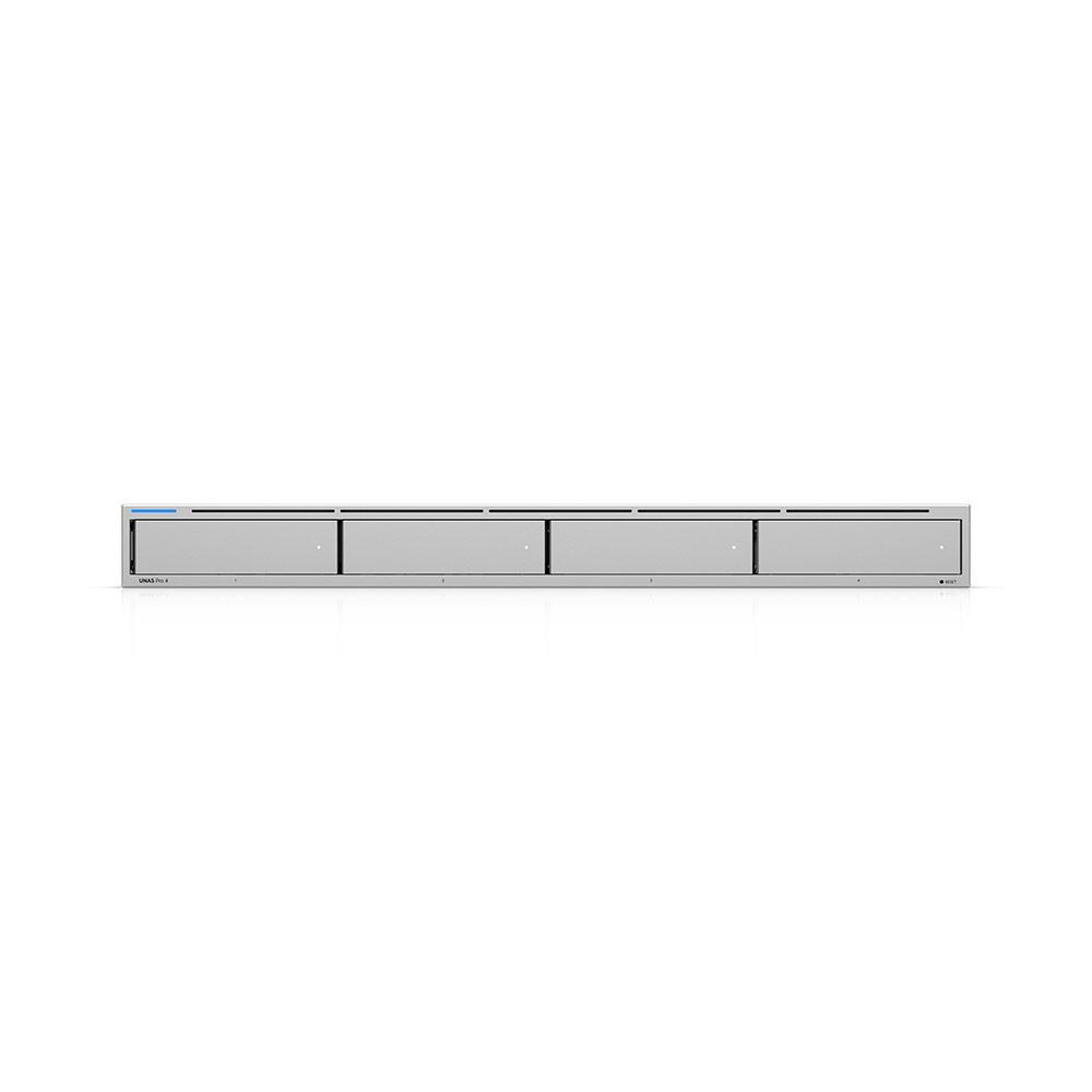 A large main feature product image of Ubiquiti UNAS Pro 4 1U Rack-mount 4-Bay NAS Server