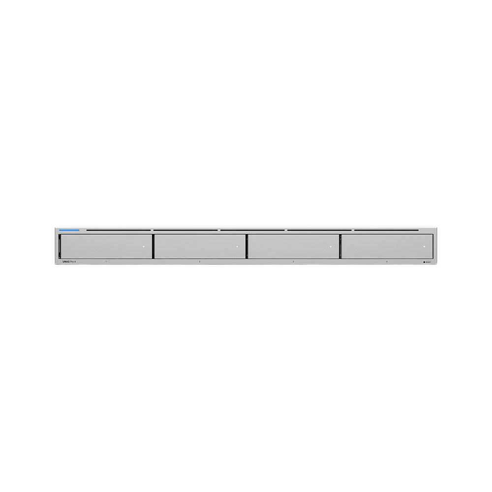 A large main feature product image of Ubiquiti UNAS Pro 4 1U Rack-mount 4-Bay NAS Server