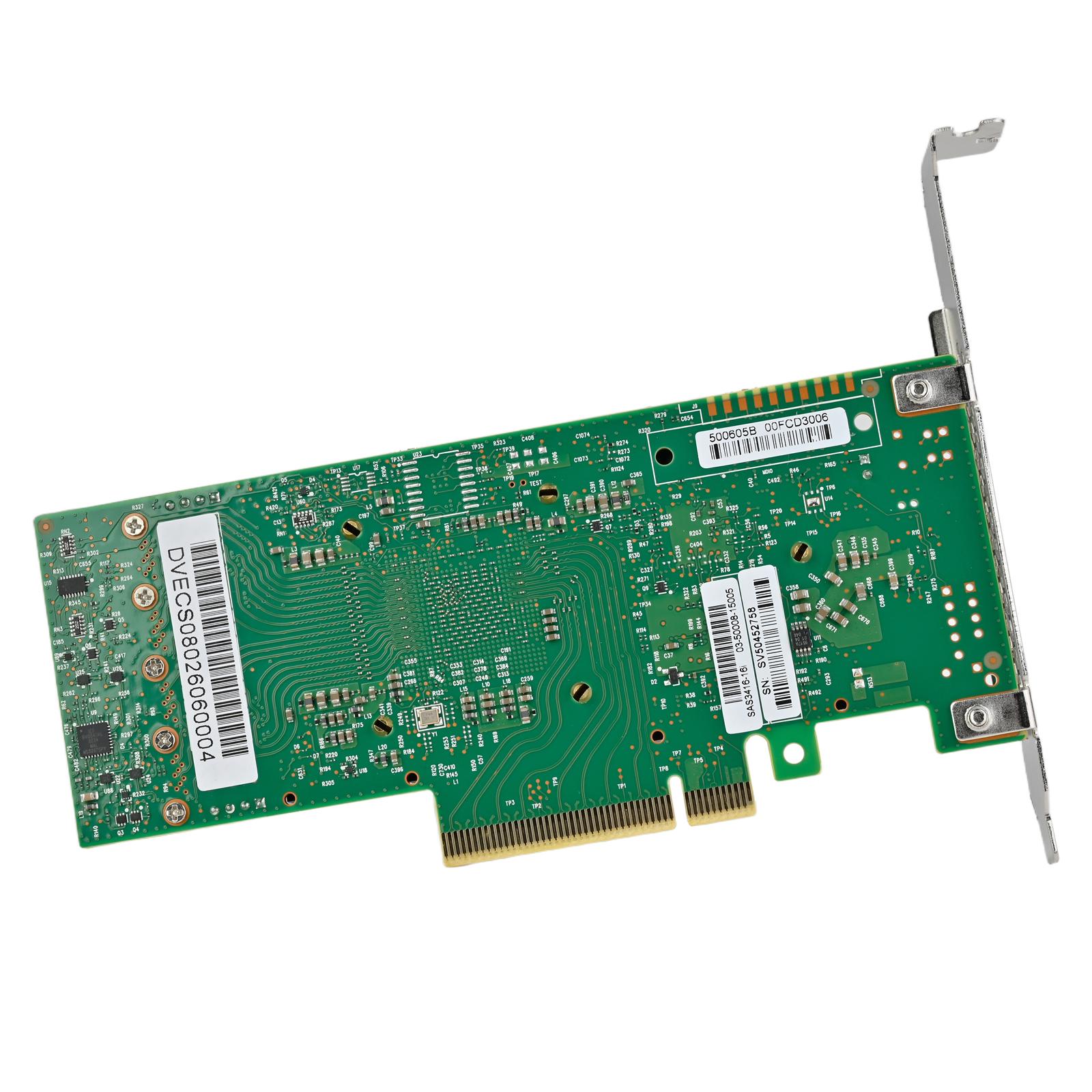 A large main feature product image of SilverStone 9400-16i SAS/SATA/NVMe Tri-Mode PCIe HBA Card