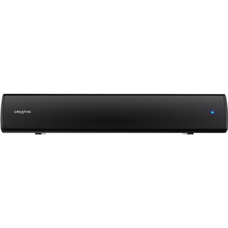 A large main feature product image of EX-DEMO Creative Stage AIR V2 Bluetooth Under-Monitor Speaker - Black