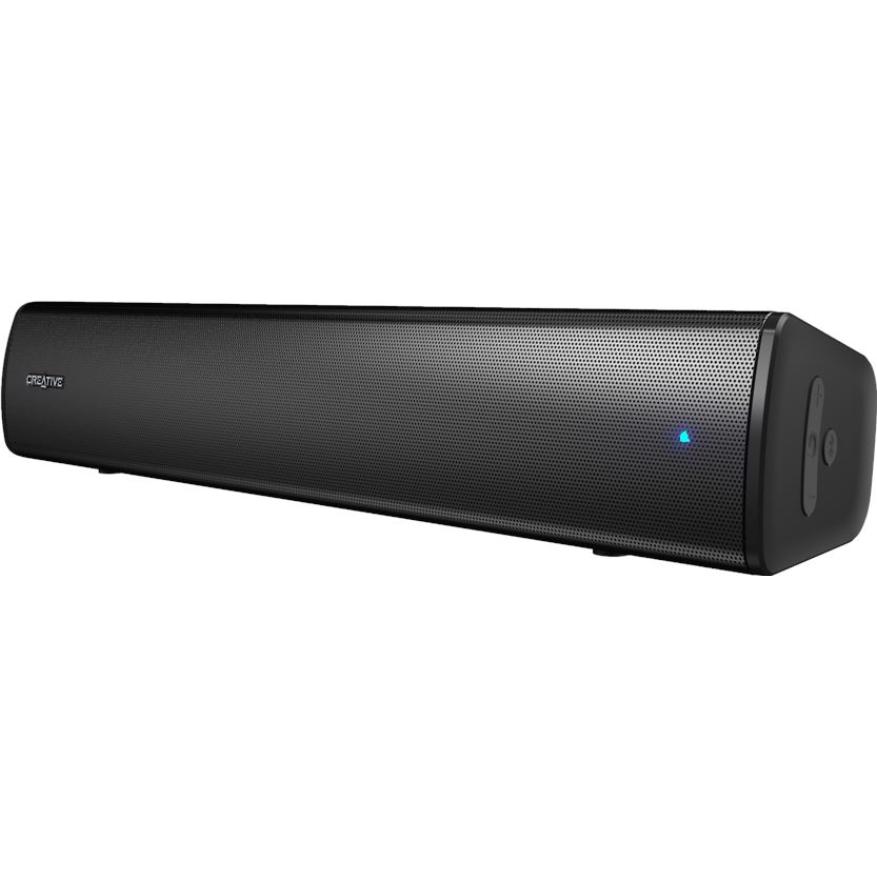 A large main feature product image of EX-DEMO Creative Stage AIR V2 Bluetooth Under-Monitor Speaker - Black