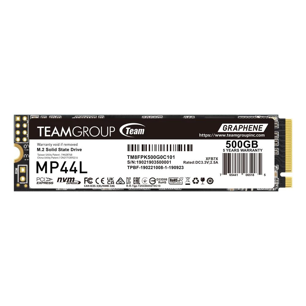 Team MP44L PCIe Gen4 NVMe M.2 SSD - 500GB