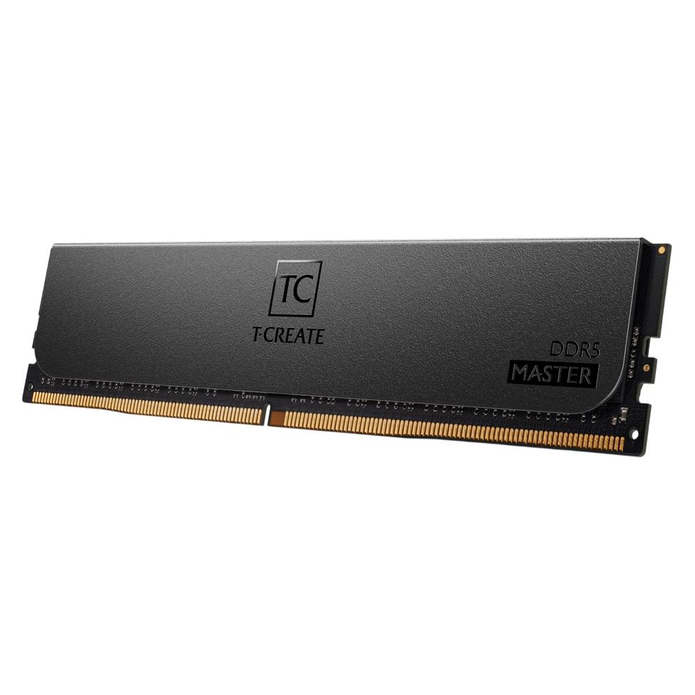 A large main feature product image of TeamGroup T-Create Master Workstation 64GB Kit (4x16GB) DDR5-6000 C32 ECC