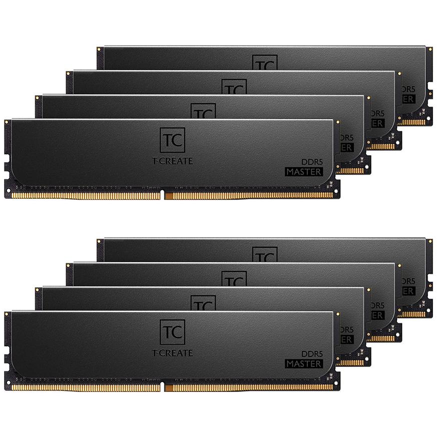 A large main feature product image of TeamGroup T-Create Master Workstation 192GB Kit (8x24GB) DDR5-6000 C32 ECC