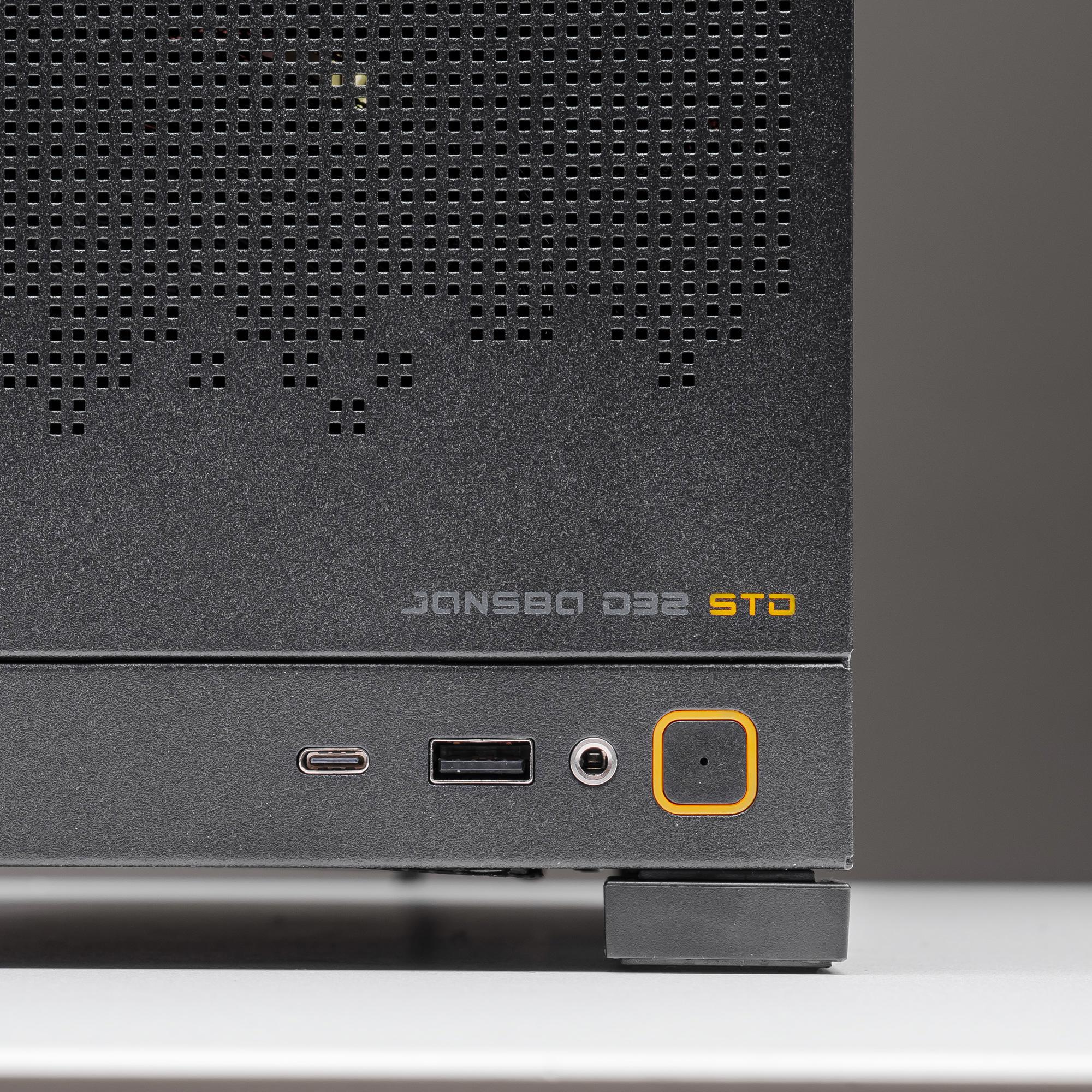 A large main feature product image of PLE Flare RTX 5080 Prebuilt Ready To Go Gaming PC