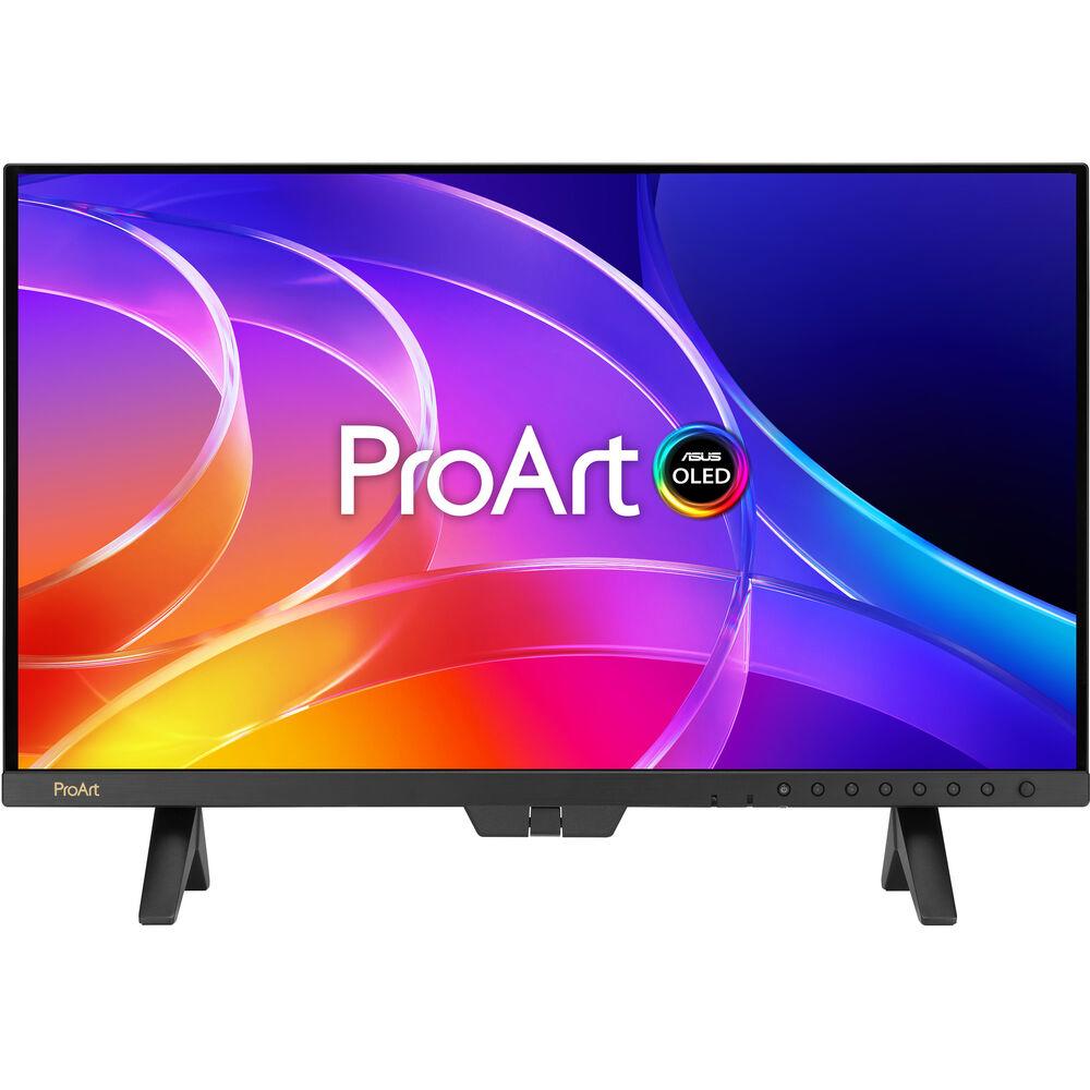 A large main feature product image of ASUS ProArt OLED PA32USD - 32" 4K 240Hz 0.1ms Professional Monitor w/ Monitor Hood