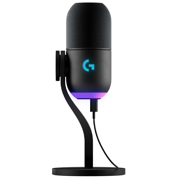 A large main feature product image of EX-DEMO Logitech G Yeti GX Dynamic USB Gaming Microphone with LIGHTSYNC RGB