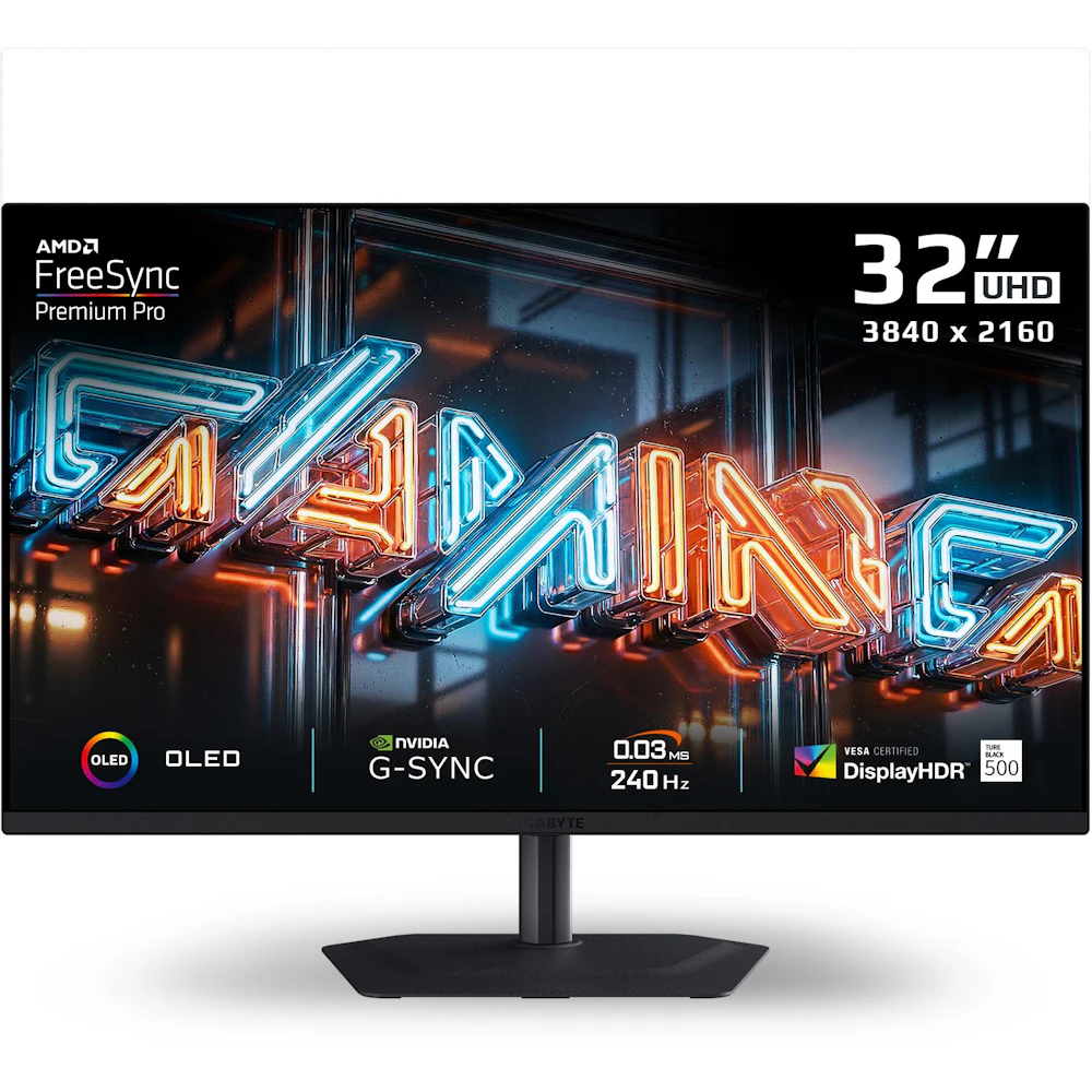 Gigabyte MO32U24 OLED - 32" 4K 2160p 240Hz 0.03ms Gaming Monitor
