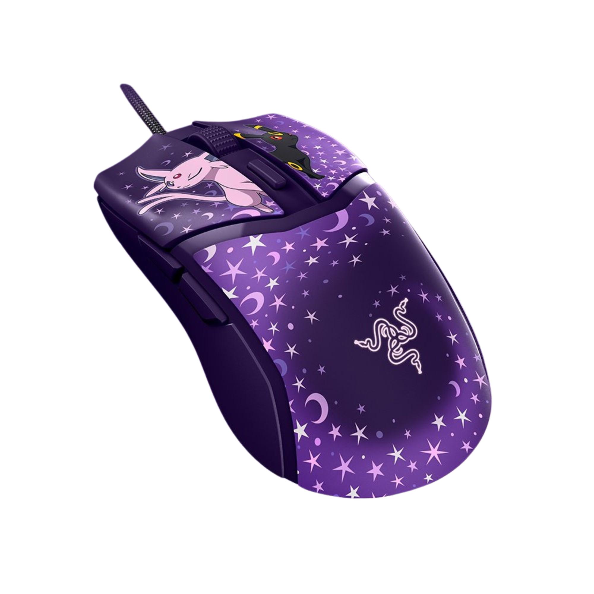 A large main feature product image of Razer Cobra - Customizable Gaming Mouse - Espeon/Umbreon Edition