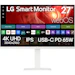 A product image of LG 27U730SA-W - 27" 4K 2160p 60Hz IPS Smart Monitor with webOS