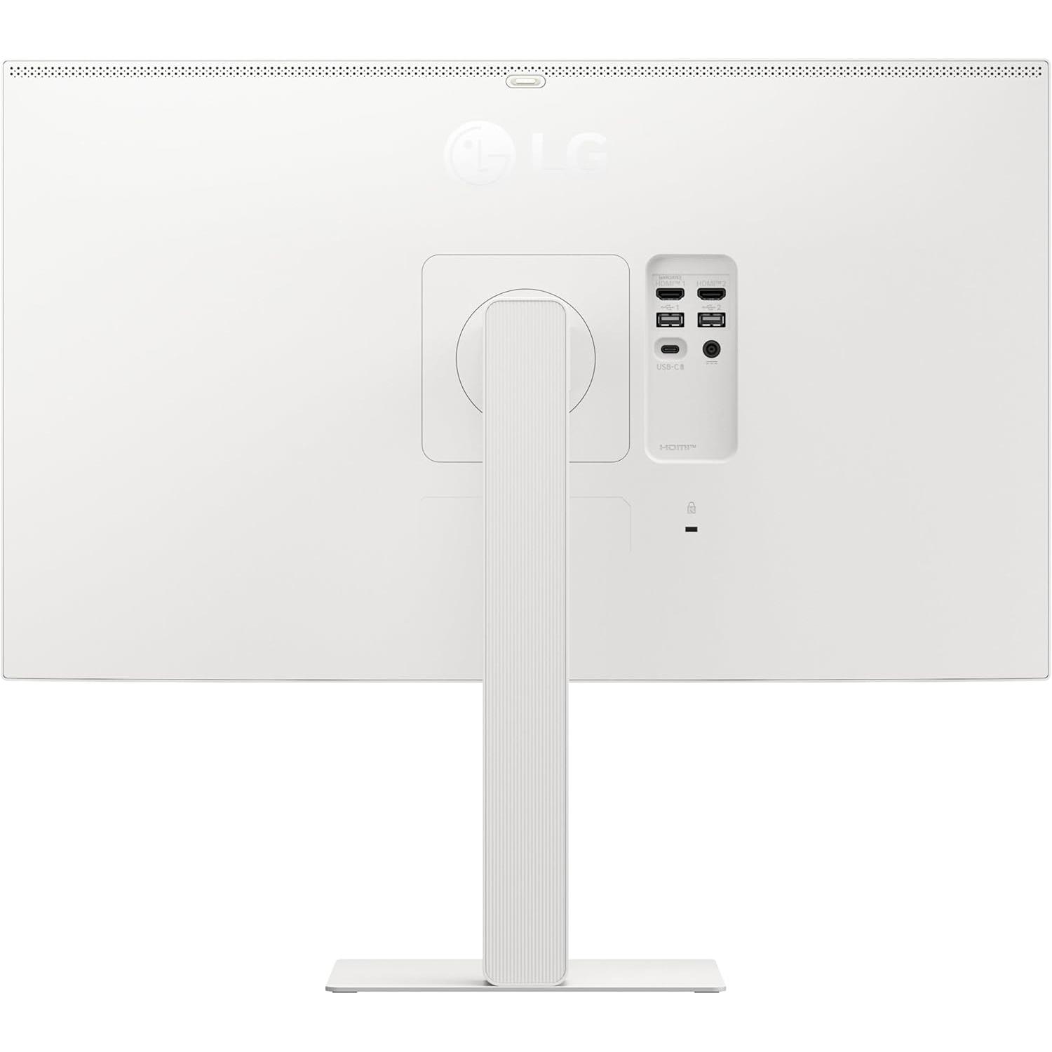 A large main feature product image of LG 27U730SA-W - 27" 4K 2160p 60Hz IPS Smart Monitor with webOS